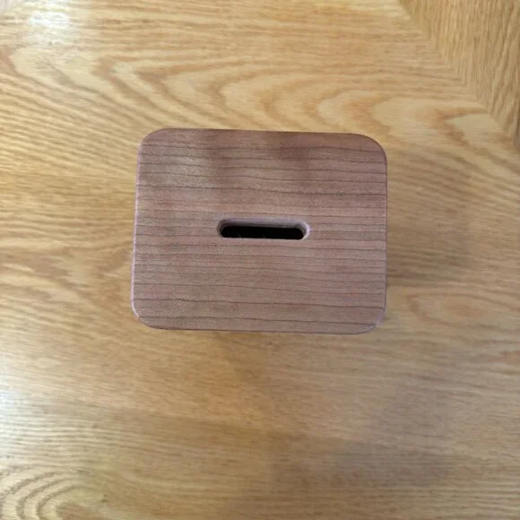 Tzedakah Charity Box Olive / Sapele / Cherry Hardwoods HandCrafted Star of David - Picture 8 of 9